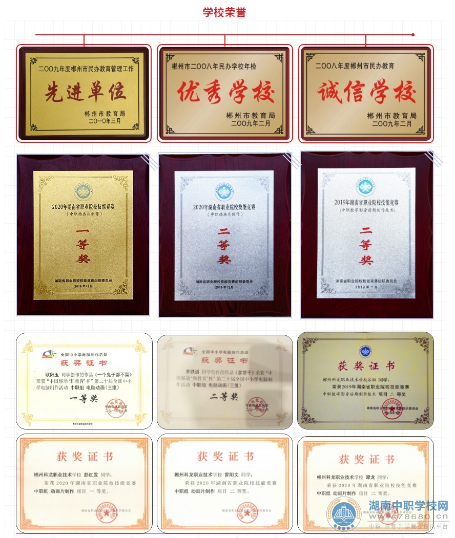 
郴州科龍職業技術學校2020年招生簡章