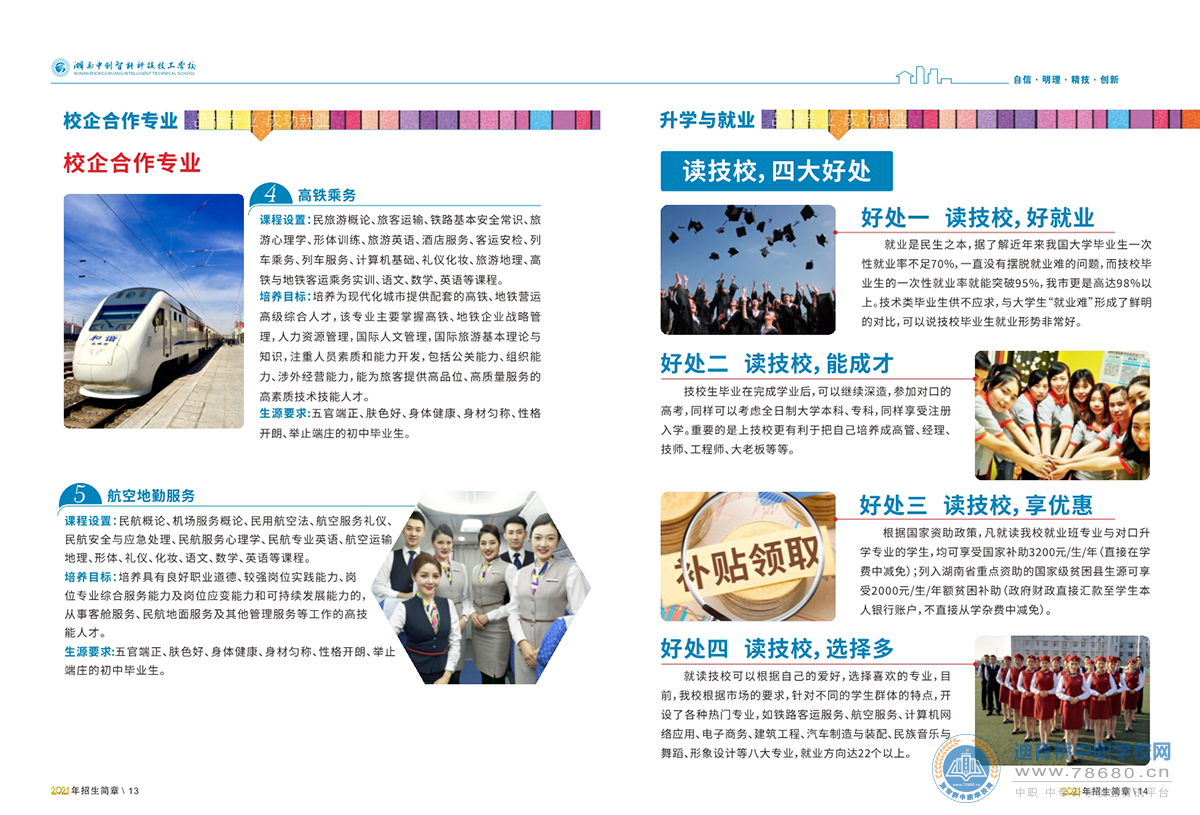 湖南中創(chuàng)智能科技技工學(xué)校2021年招生簡(jiǎn)章