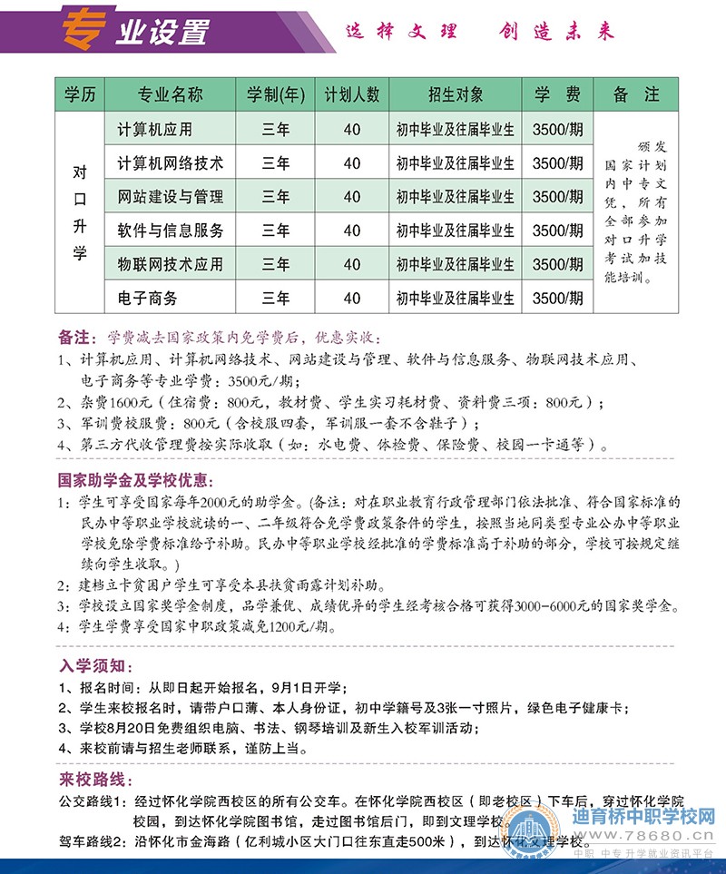 湖南中專職高學校-迪育橋職校網