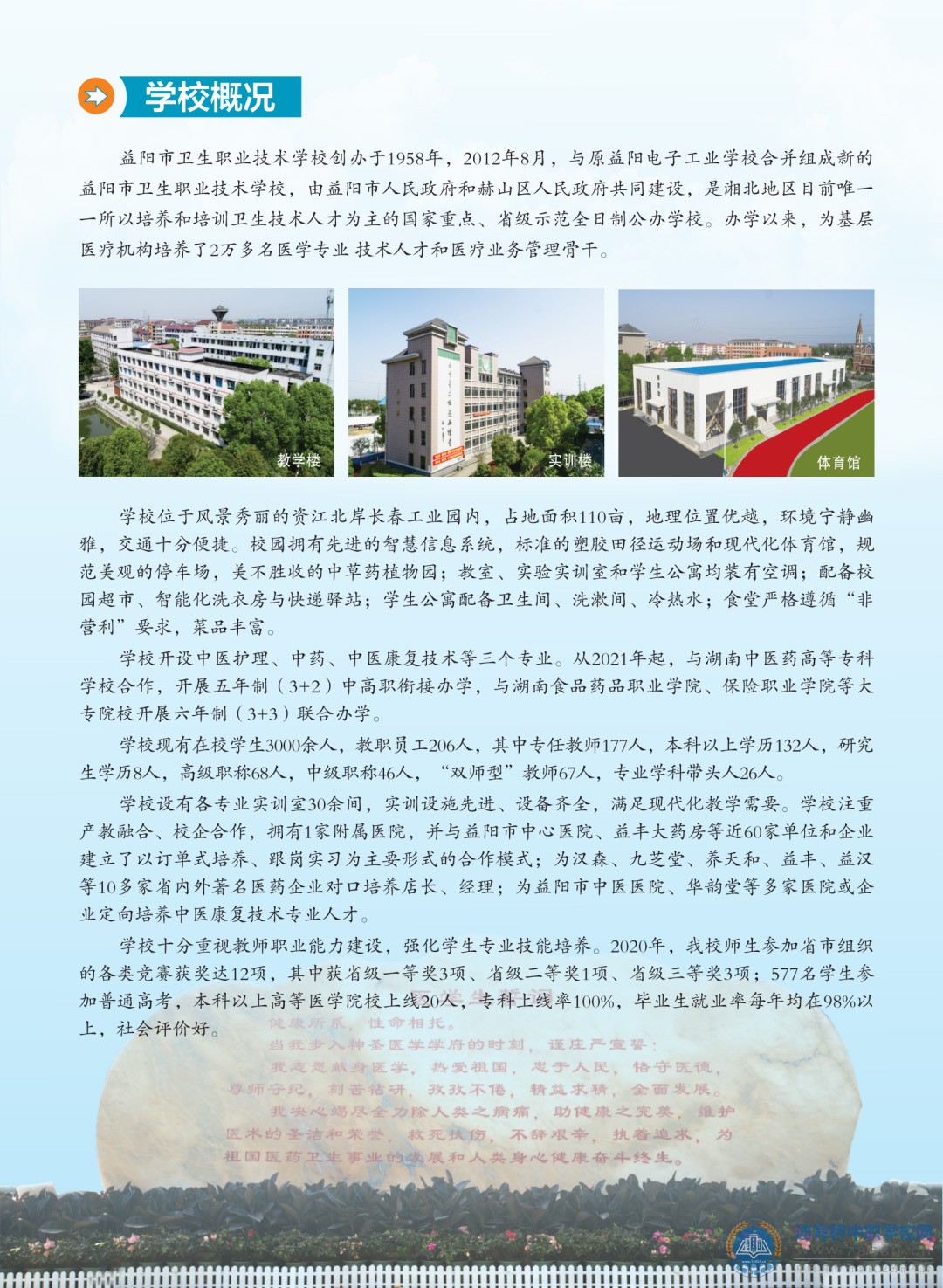 益陽市衛生職業技術學校2021年招生簡章