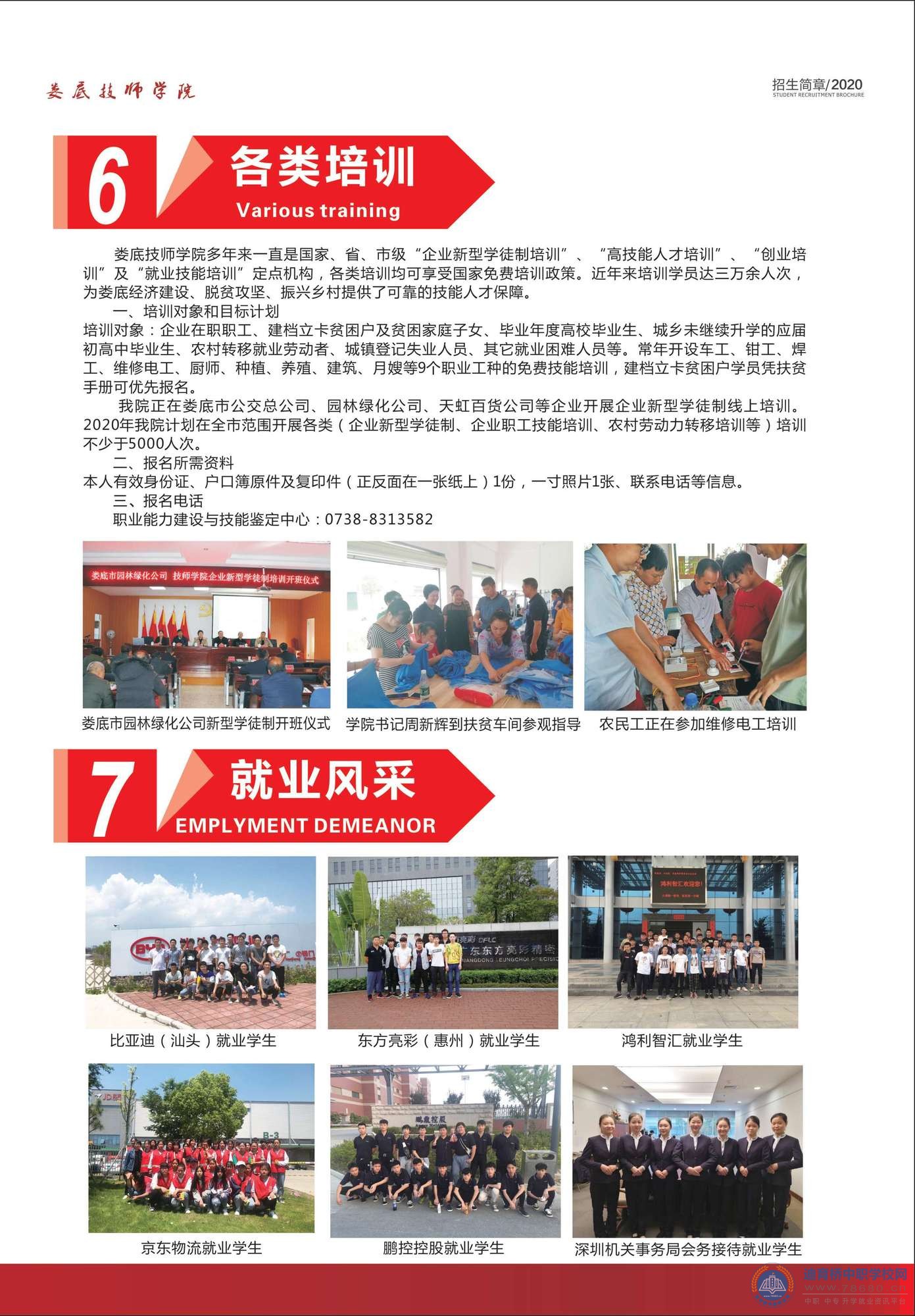 婁底技師學院2020年招生簡章
