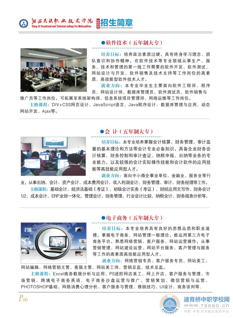 湘西民族職業技術學院2020年初中起點招生簡章