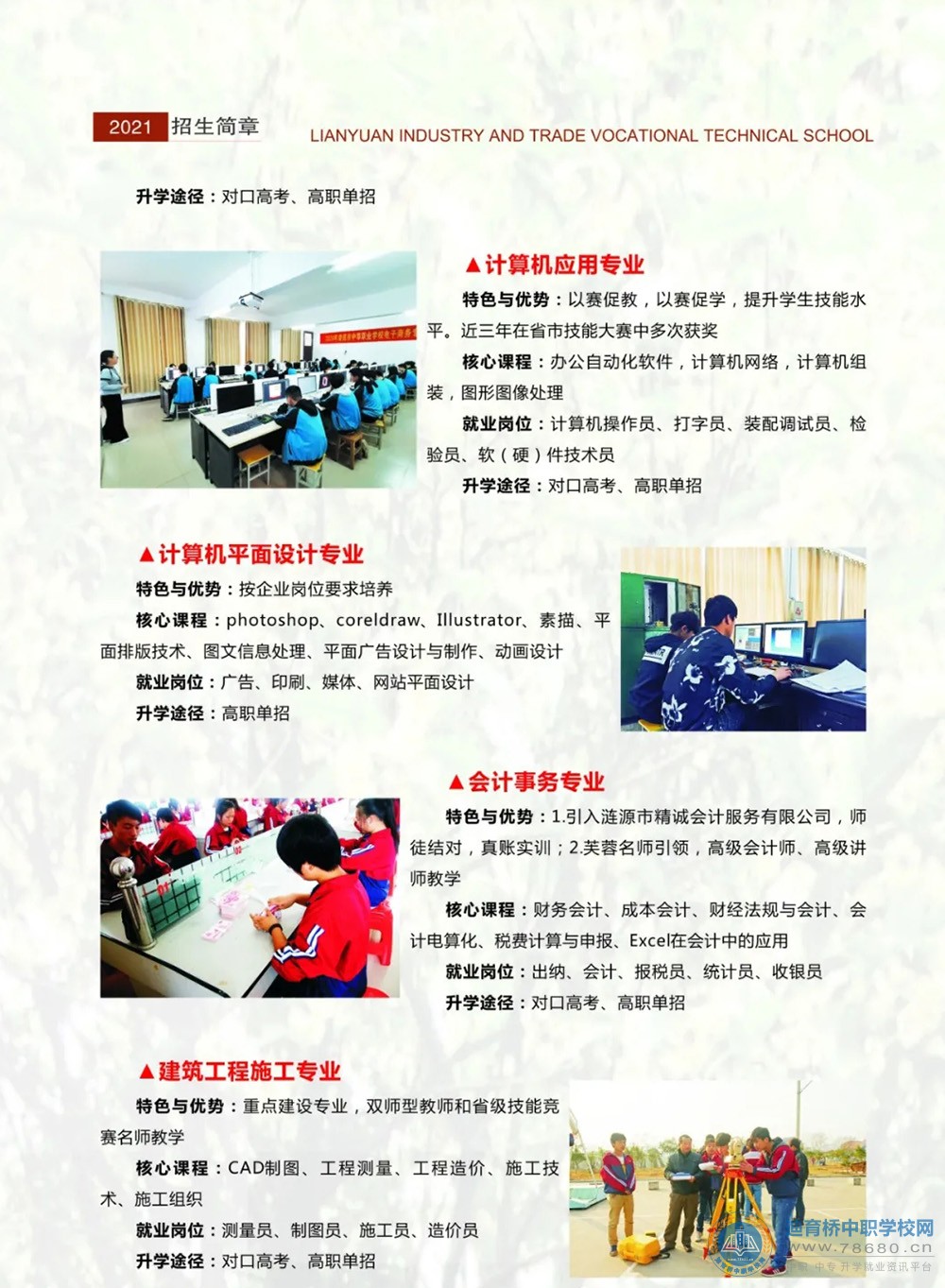 漣源市工貿職業中等專業學校2021年招生簡章