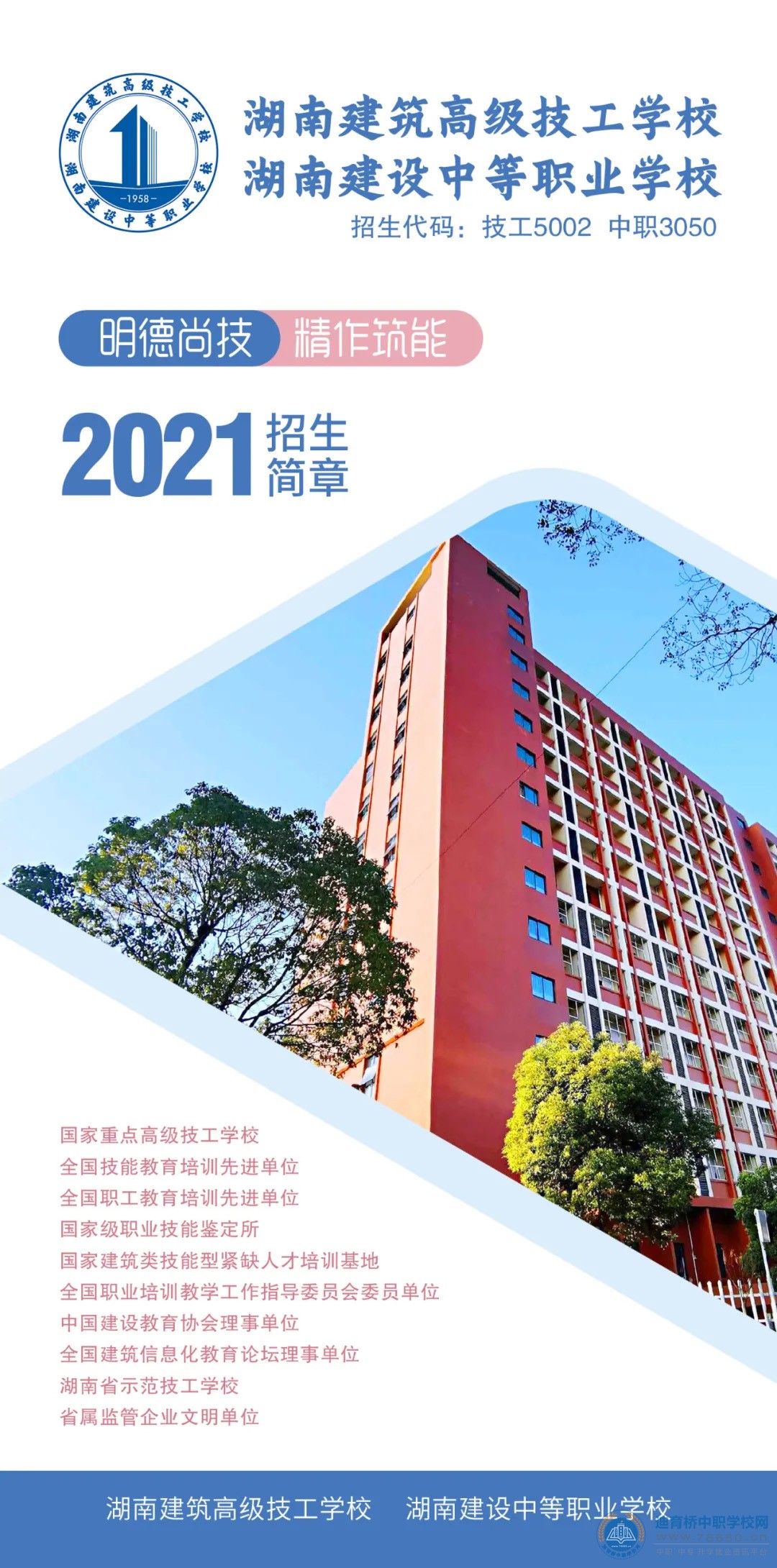 
湖南建筑高級技工學校2021年招生簡章