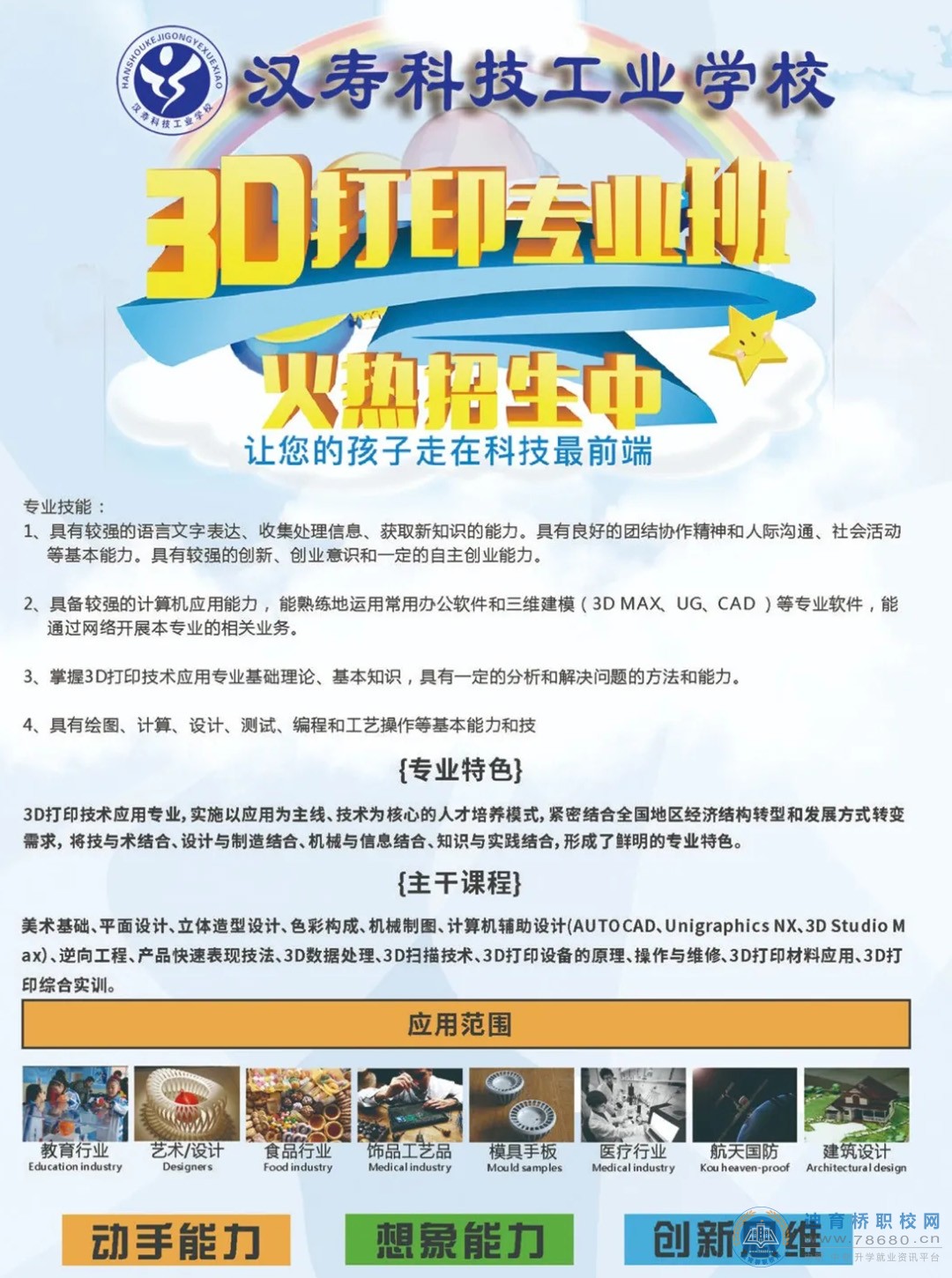 漢壽縣科技工業職業技術學校2021年招生簡章