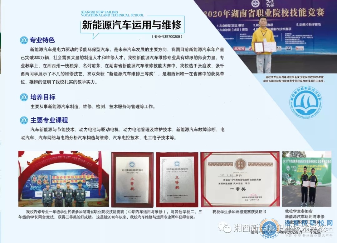 湘西新啟航職業技術學校2021年招生簡章
