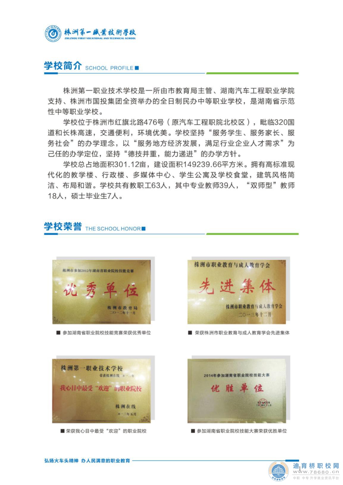 株洲市第一職業技術學校2021年招生簡章