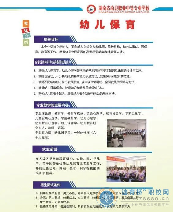 南縣職業中等專業學校2022年招生簡章