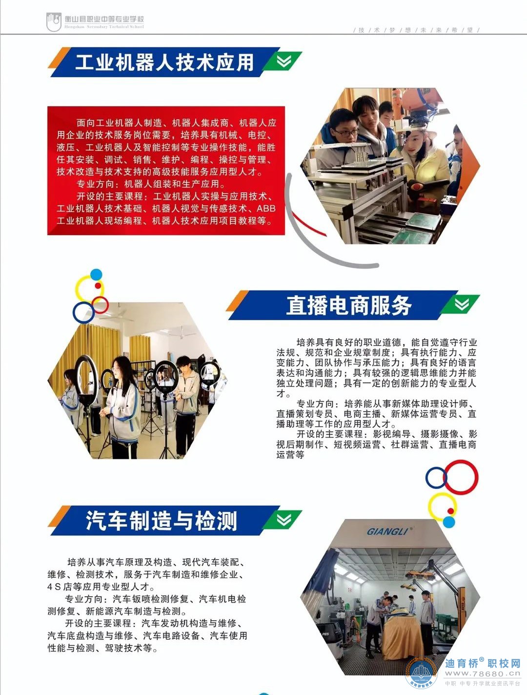 衡山縣職業中等專業學校2022年招生簡章
