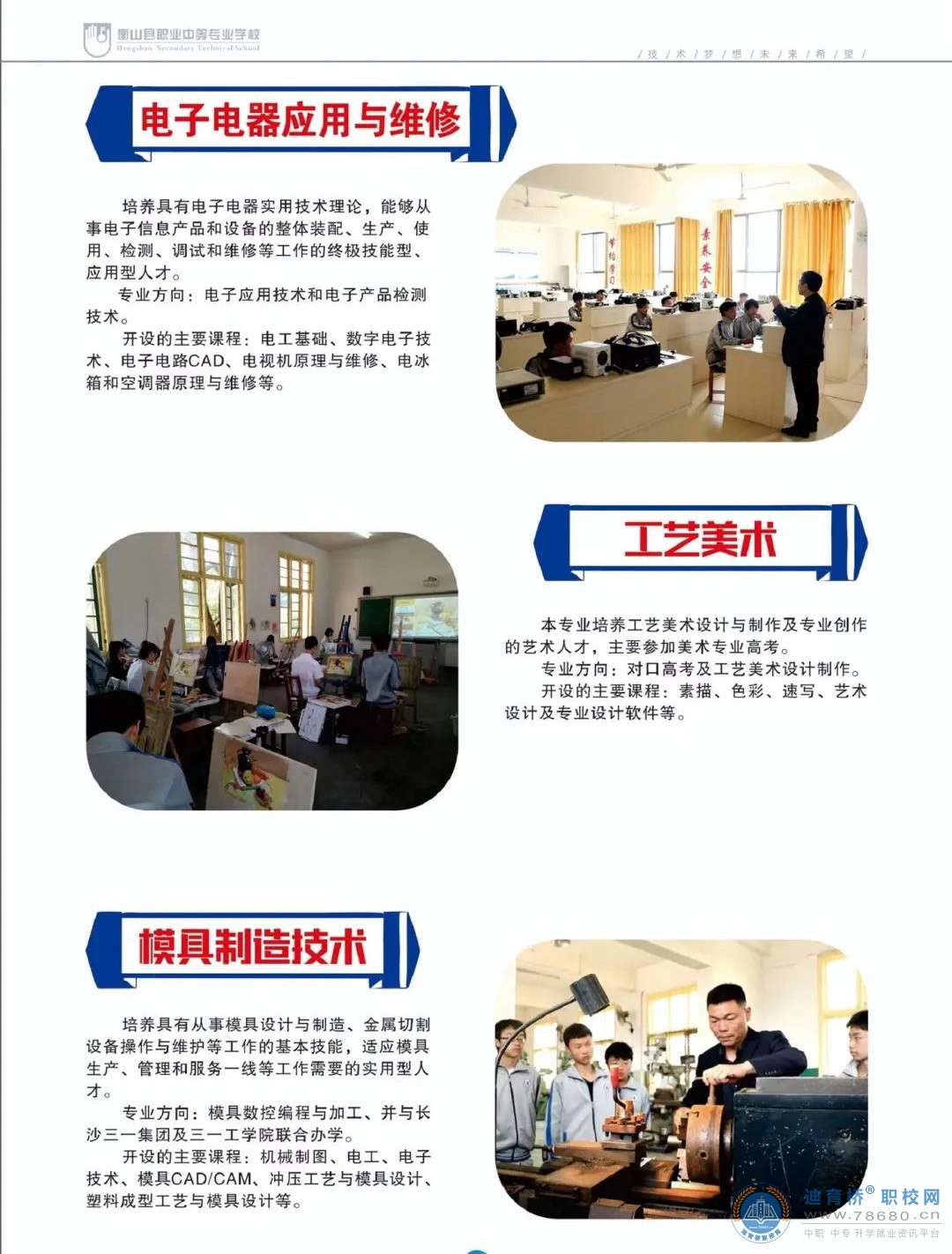 衡山縣職業中等專業學校2022年招生簡章