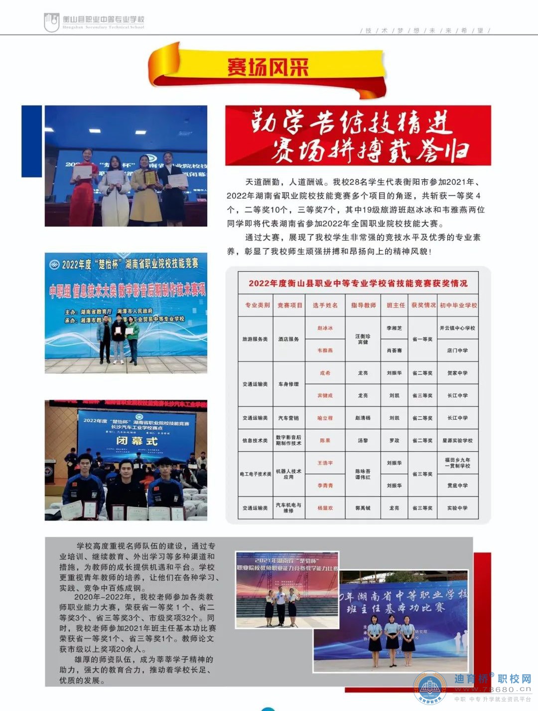 衡山縣職業中等專業學校2022年招生簡章