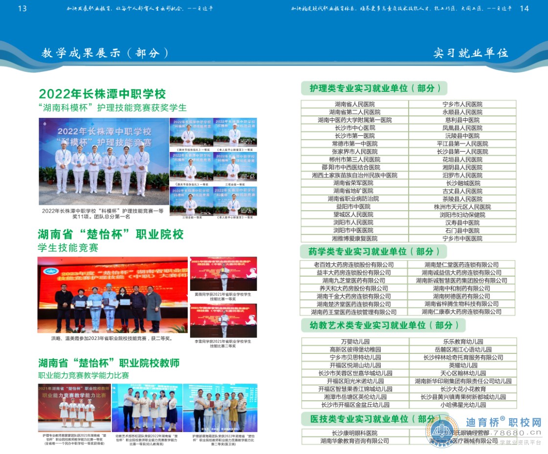 湖南醫藥職業中等專業學校2023年招生簡章
