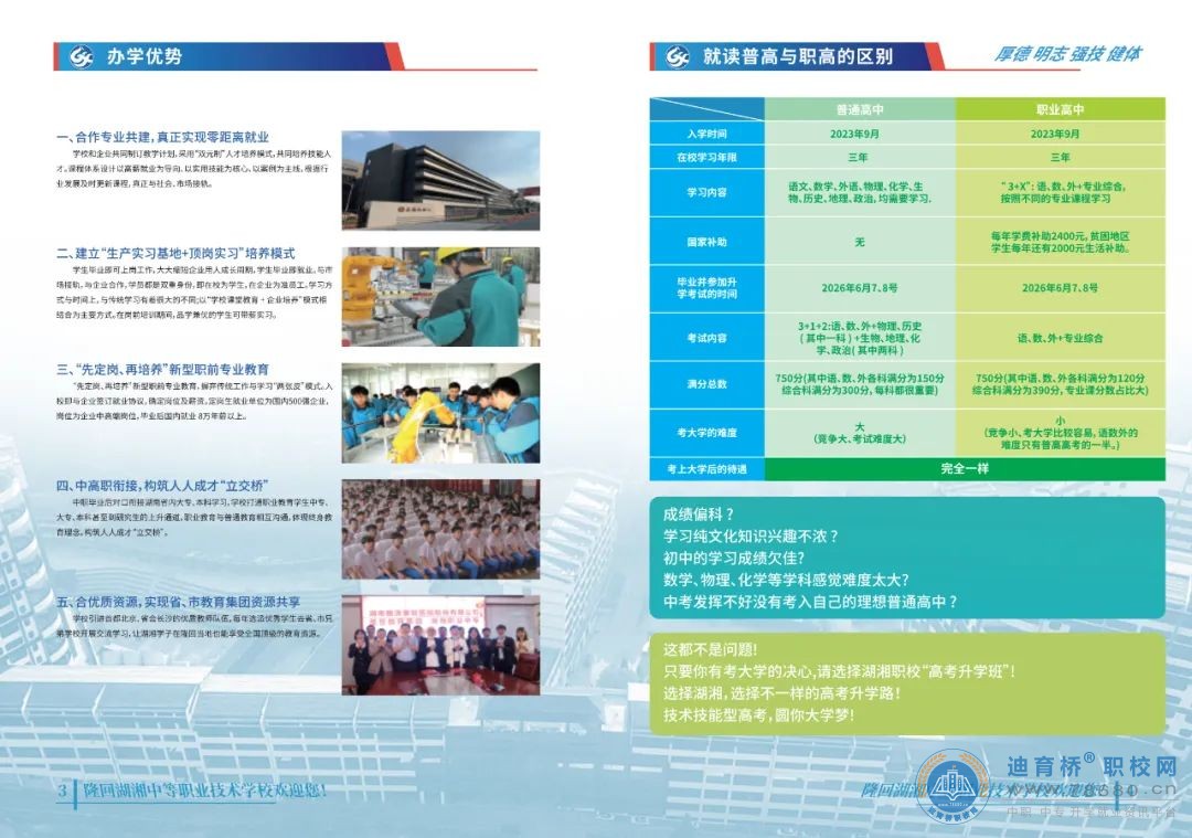 隆回縣湖湘中等職業技術學校2023年招生簡章