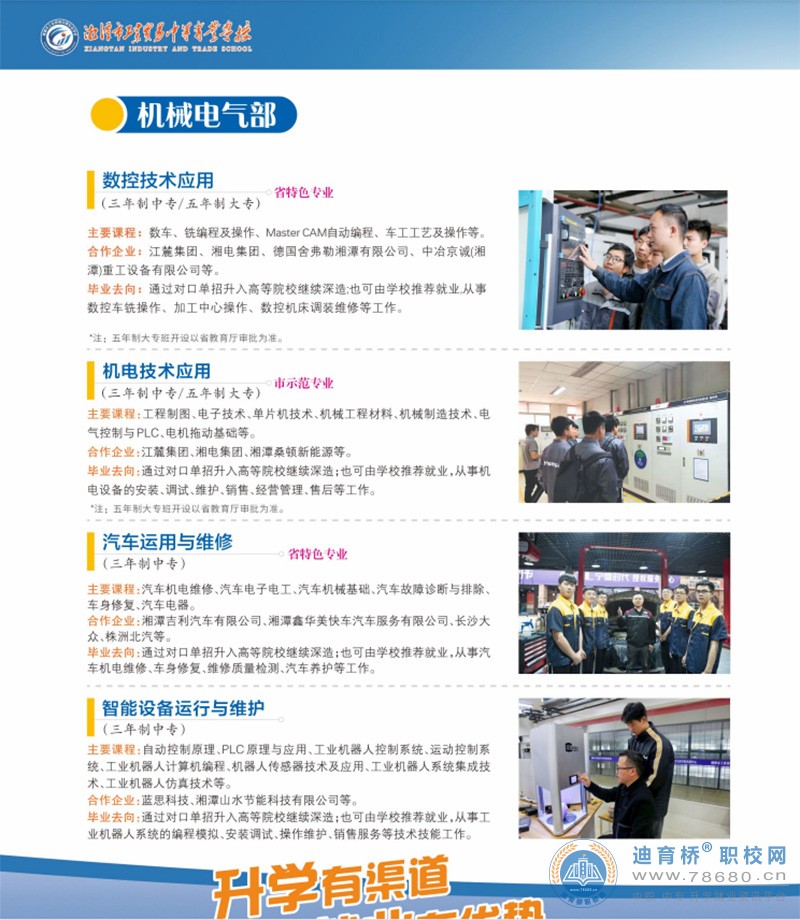 湘潭市工業貿易中等專業學校2023年招生簡章