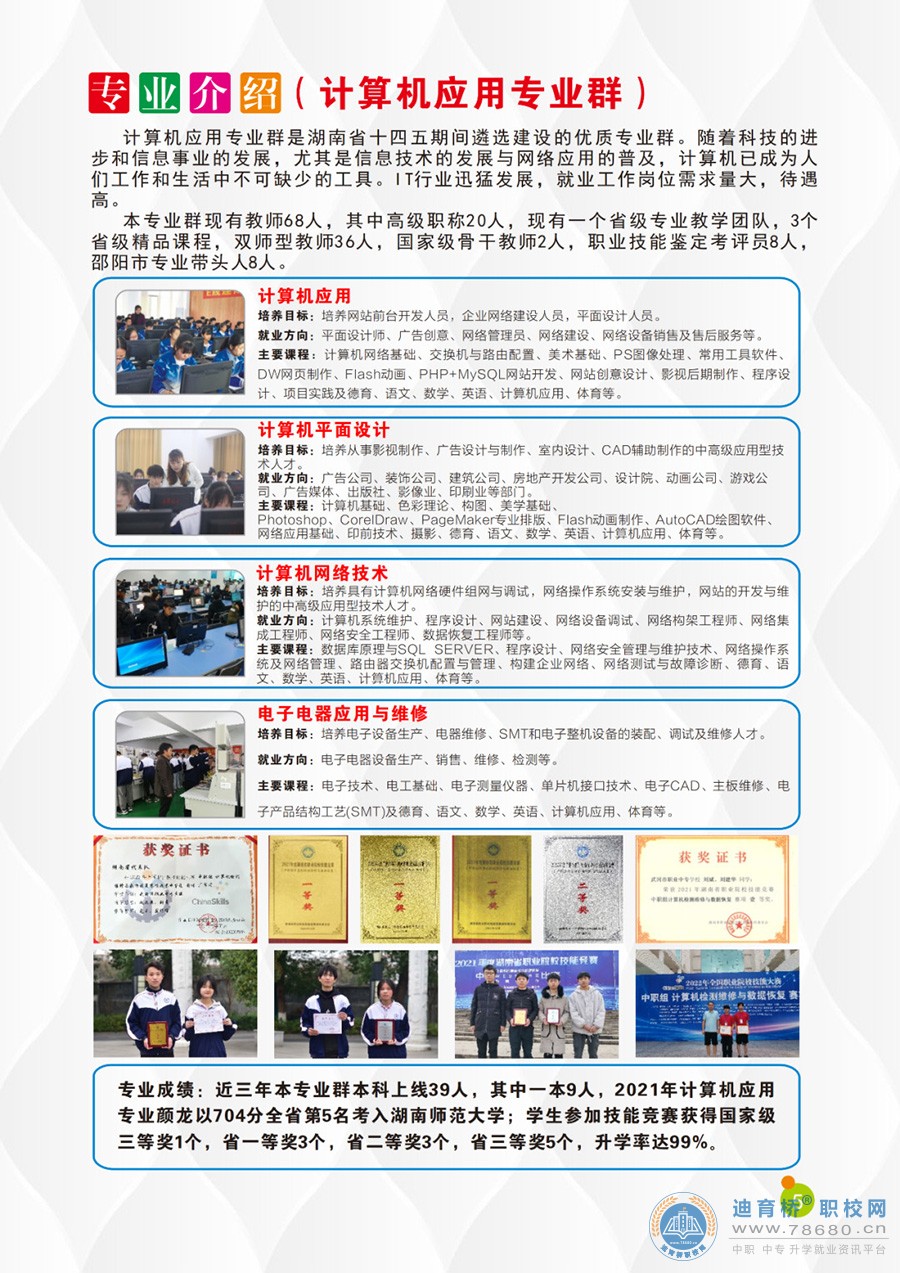 武岡市職業中專學校2023年招生簡章