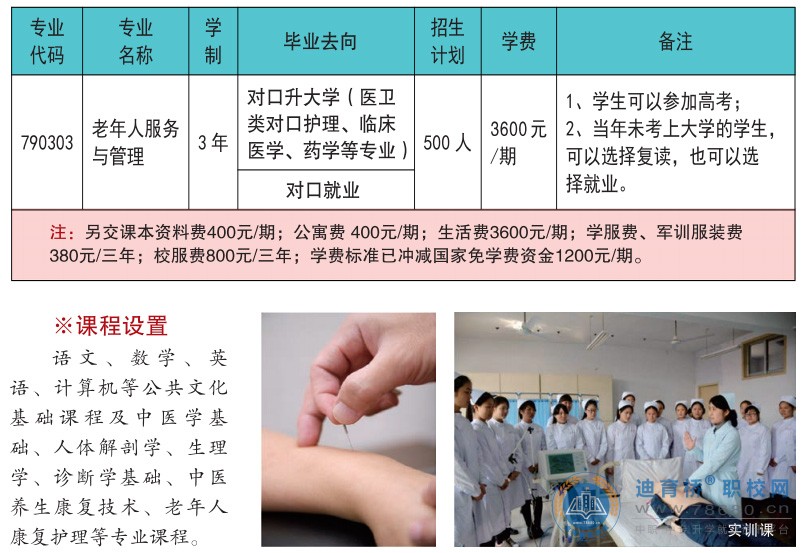益陽樂康護理職業技術學校2023年招生簡章